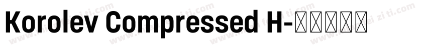 Korolev Compressed H字体转换